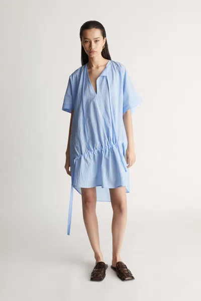 Lee Mathews Ana Mini Dress In Blue