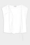 Lee Mathews Andy Tie Neck Top In Natural