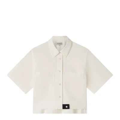 Lee Mathews Annie Short Sleeve Shirt In White