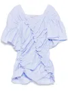 Lee Mathews Antonia Bluse In Weiss