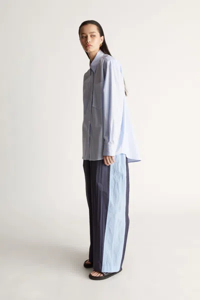 Lee Mathews Antonia Shirt In Chambray