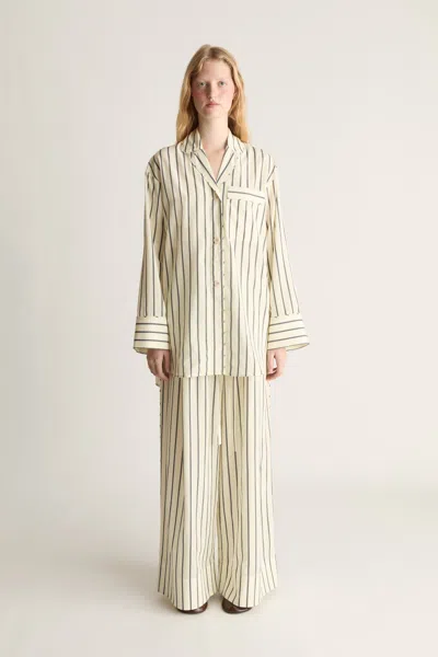 Lee Mathews Ava Silk Cotton Shirt In Neutral