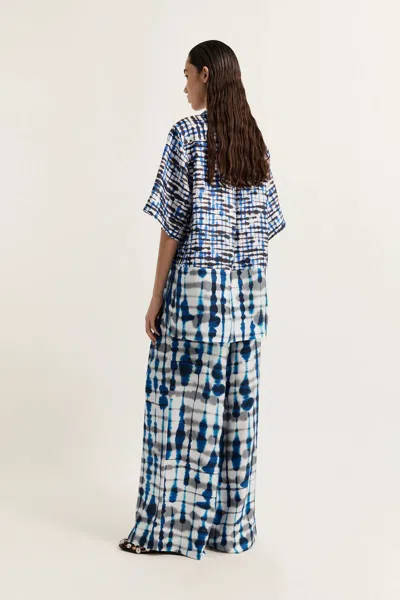 Lee Mathews Bernie Pant In Blue