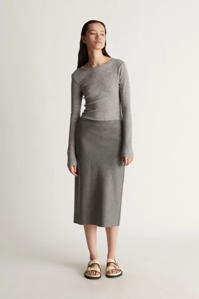 Lee Mathews Billy Ls Top In Grey