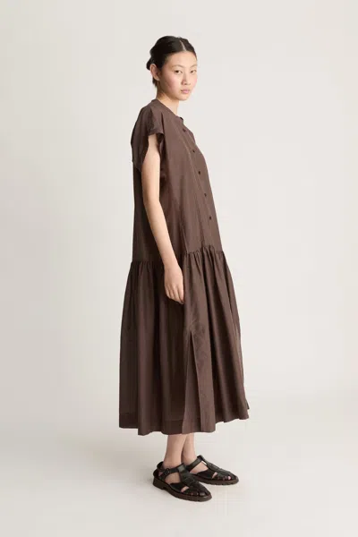 Lee Mathews Bonnie Dress In Brown