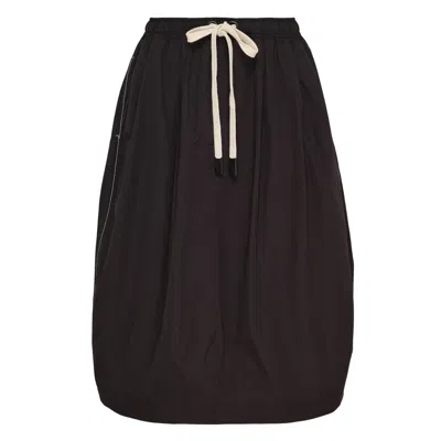 Lee Mathews Callum Midi Skirt In Brown