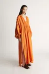 Lee Mathews Camille Maxi Dress In Marmalade