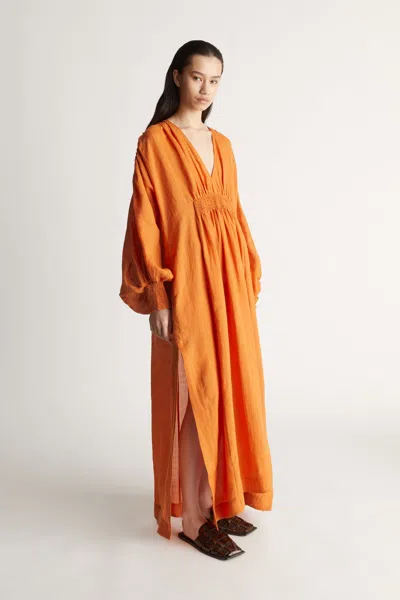 Lee Mathews Camille Maxi Dress In Marmalade