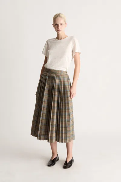 Lee Mathews Campbell Skirt In Peat Check