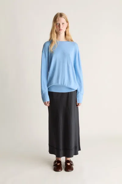 Lee Mathews Cashmere Crewneck In Cornflower