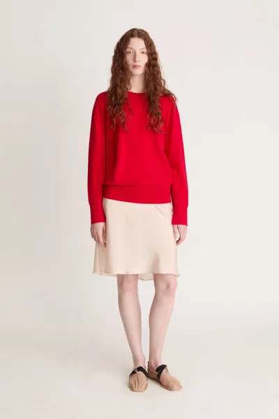 Lee Mathews Cashmere Crewneck In Red