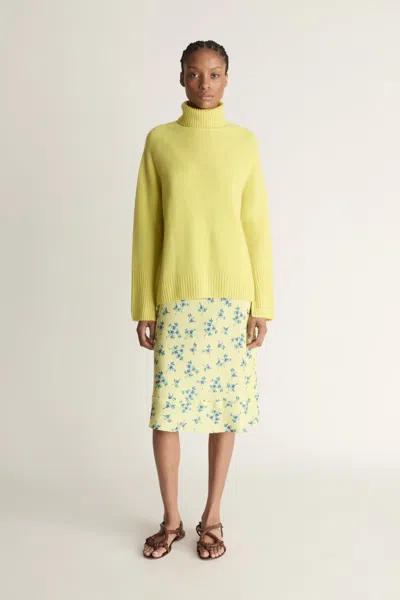 Lee Mathews Cashmere Turtleneck In Orange