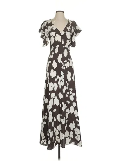 Pre-owned Lee Mathews Casual Dress In Brown
