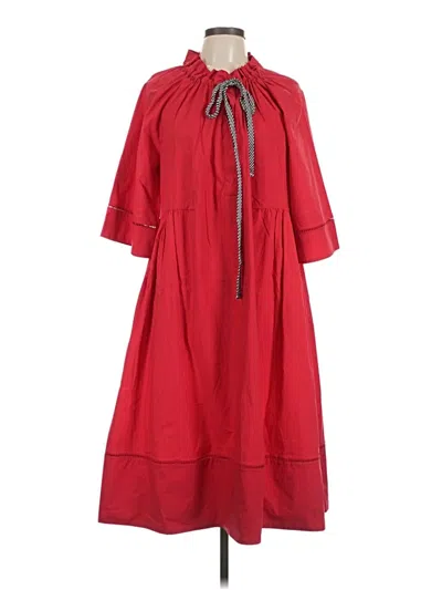 Pre-owned Lee Mathews Casual Dress In Red