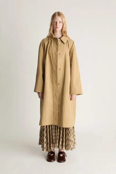 Lee Mathews Cecil Cotton Duster In Camel