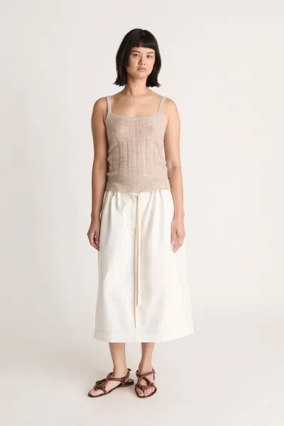Lee Mathews Claude Skirt In White