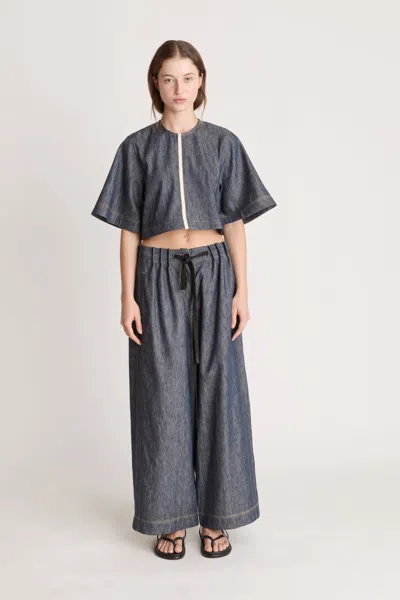 Lee Mathews Claude Tee In Blue