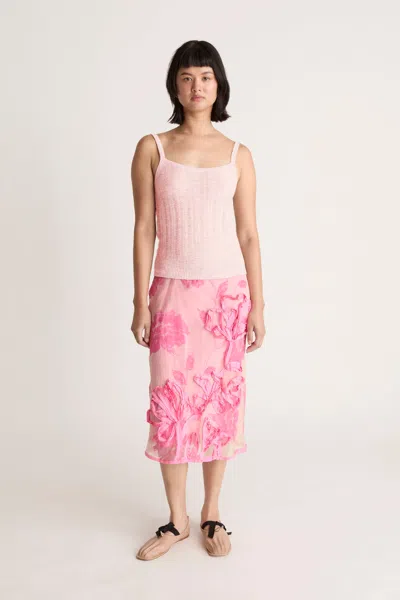 Lee Mathews Clementine Skirt In Pink