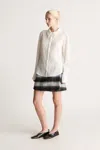 Lee Mathews Cooper Mini Skirt In Blue