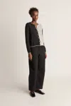 Lee Mathews Colour-block Button-up Cardigan