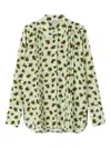 Lee Mathews Daphne Floral-print Blouse In Green