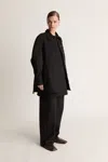 Lee Mathews Donnie Shirt Jacket In Black