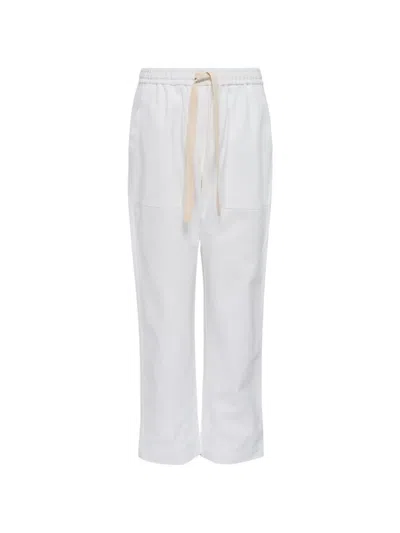 Lee Mathews Drawstring Trousers In White