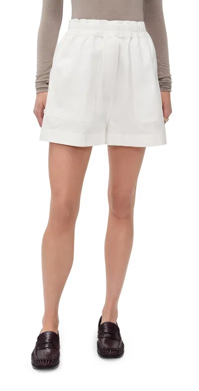 Lee Mathews Drill Shorts Natural In Brown