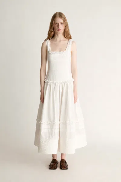 Lee Mathews Effie Dress In White