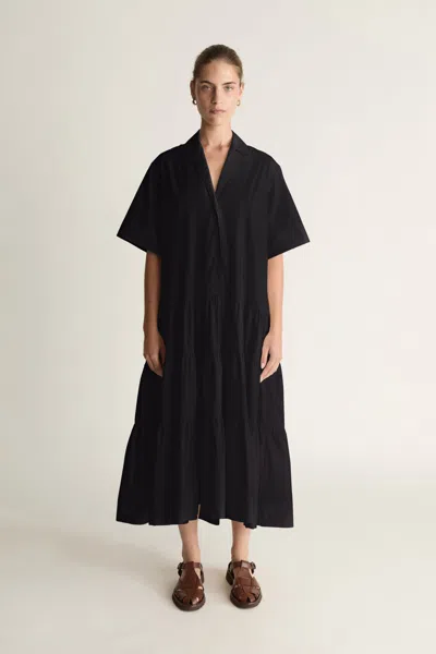 Lee Mathews Elisa Shirt Dress In Black