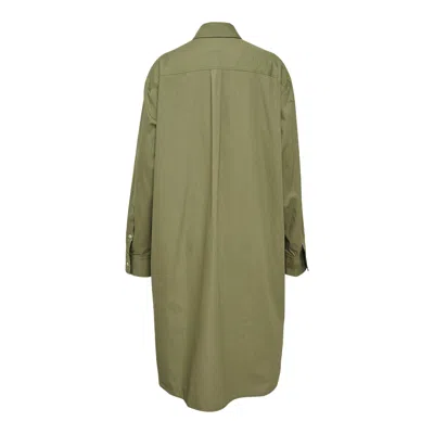 Lee Mathews Ella Shirt Dress In Green