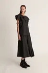 Lee Mathews Ruffled Panelled Skirt
