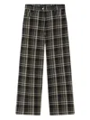 Lee Mathews Elliot Checked Wide-leg Trousers In Multi