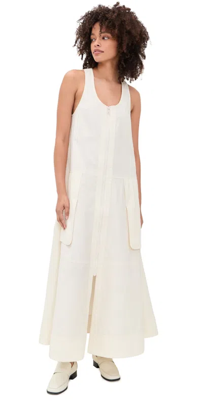 Lee Mathews Eloise Dress Bone In Brown