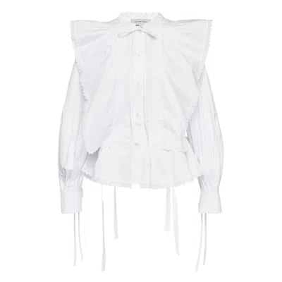 Lee Mathews Emilie Blouse In White