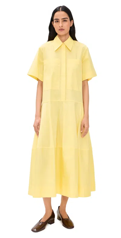 Lee Mathews Emilie Lantern Dress Yellow