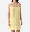 Lee Mathews Emmy Mini Dress In Lemon In Multi