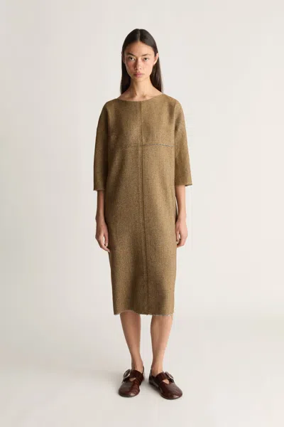 Lee Mathews Esme Dress In Brown