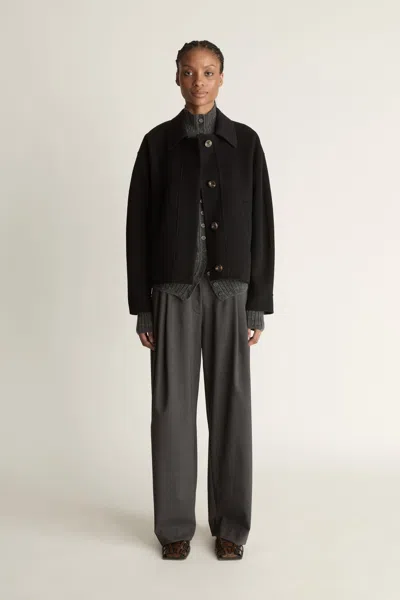 Lee Mathews Florentine Cashmere Jacket In Black