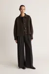 Lee Mathews Florentine Cashmere Jacket In Cacao