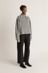 Lee Mathews Florentine Cashmere Jacket In Grey Marle
