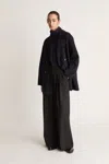 Lee Mathews Florentine Cashmere Pea Coat In Navy