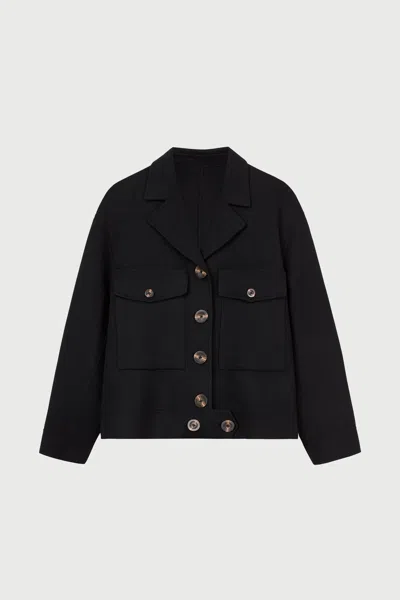 Lee Mathews Florentine Worker Jacket In Black