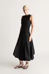 Lee Mathews Frida Balloon Skirt In Black