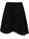 Lee Mathews Frida Balloon Skirt In Black