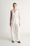 Lee Mathews Frida Sleeveless Top In Natural