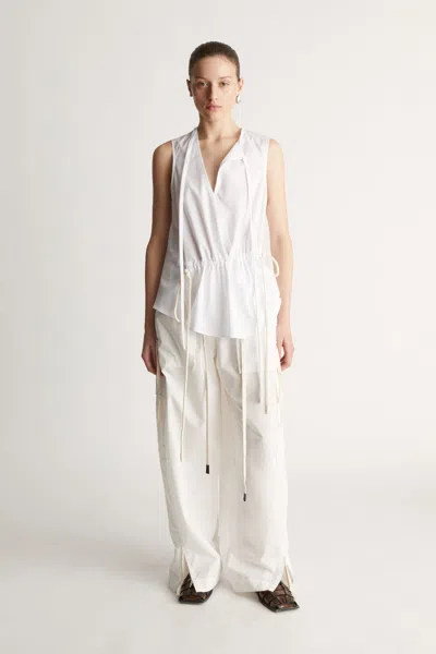 Lee Mathews Frida Sleeveless Top In Natural