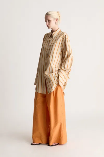 Lee Mathews George Shirt In Orange