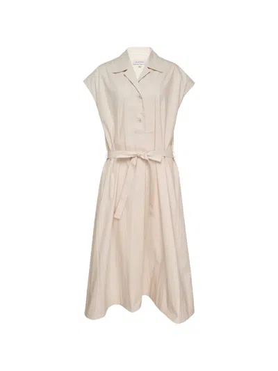 Lee Mathews Gilbert Belted Dress In Neutral