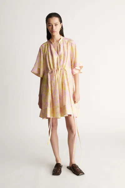 Lee Mathews Gina Mini Dress In Pink